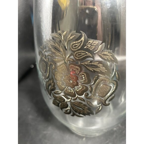 Large Vintage Georges Briard Town and Country Glass Pitcher, 96 oz. Ice Lip EUC - Picture 6 of 8